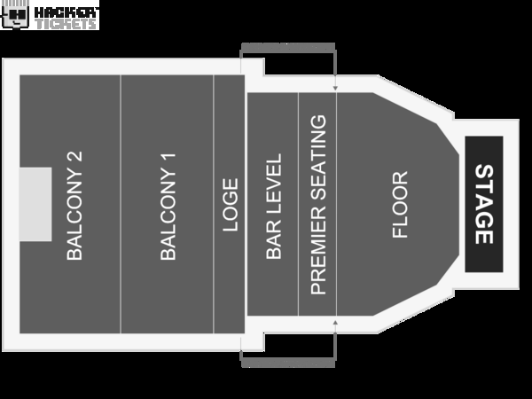 1964 The Tribute seating chart
