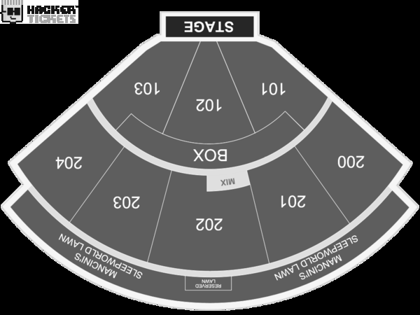 2020 Country Megaticket - Shoreline Amphitheatre seating chart