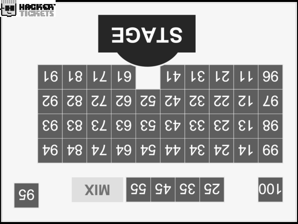 Alan Chamo: M1ND H4CK3R seating chart