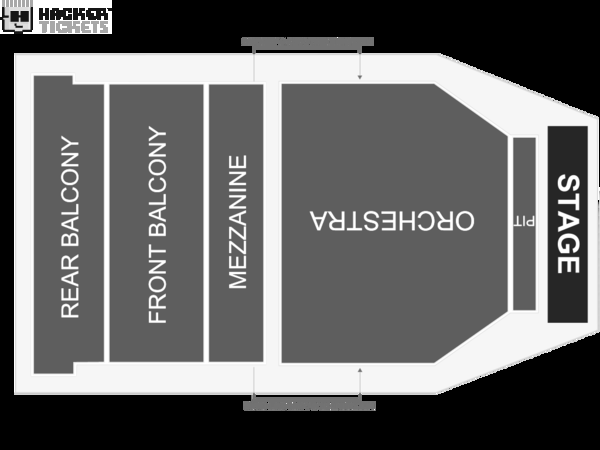 Beth Hart with special guest Quin Sullivan seating chart