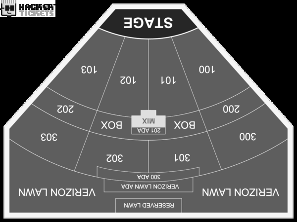 Bob Dylan and His Band and Nathaniel Rateliff & The Night Sweats seating chart