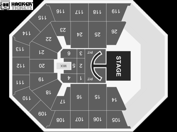 Brad Paisley World Tour 2020 seating chart