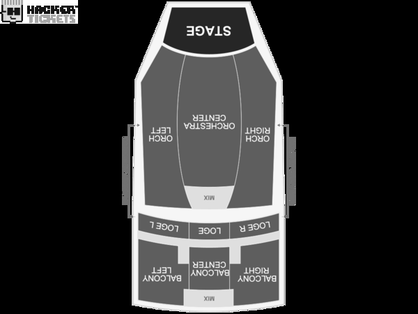 Bruce Hornsby & the Noisemakers seating chart
