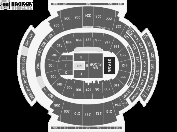 Chris Stapleton's All-American Road Show seating chart