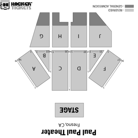 Frankie Valli seating chart