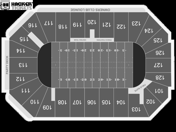 Frisco Fighters vs. Iowa Barnstormers seating chart