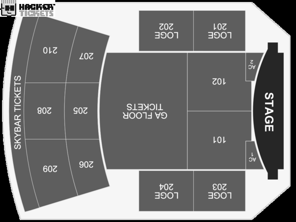 Hot Tuna Acoustic & Electric seating chart