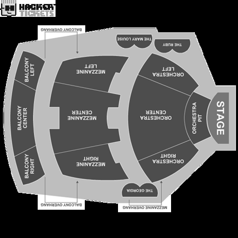 Jackie Evancho seating chart
