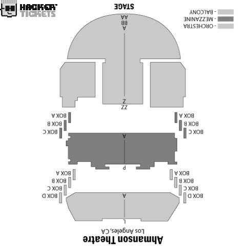 Les Miserables seating chart