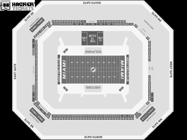 Luxury & Suite: Miami Dolphins v Detroit Lions seating chart