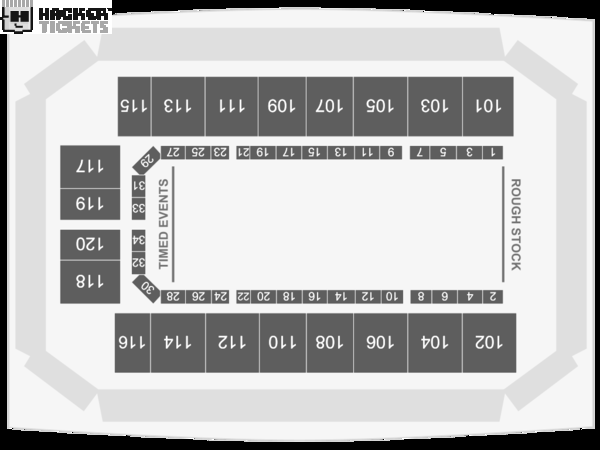 Mesquite Championship Rodeo seating chart