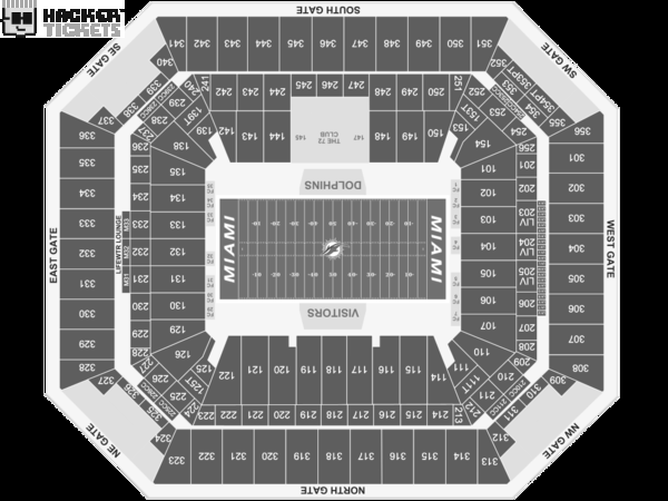 Miami Dolphins vs. Detroit Lions seating chart