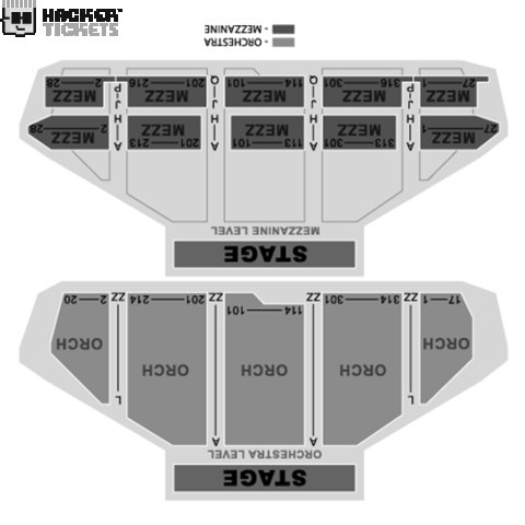 Moulin Rouge seating chart
