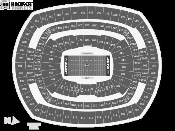 New York Jets vs. Pittsburgh Steelers seating chart