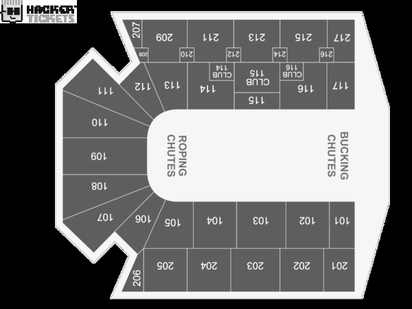 ProRodeo Finals followed by Styx seating chart