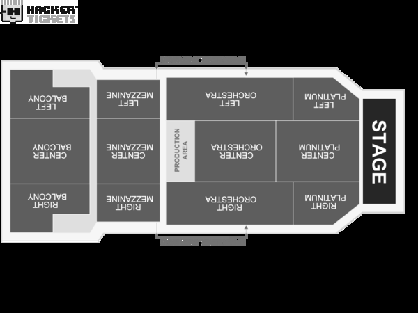 Raise The Curtain IV - 1:00PM Performance - Dance seating chart