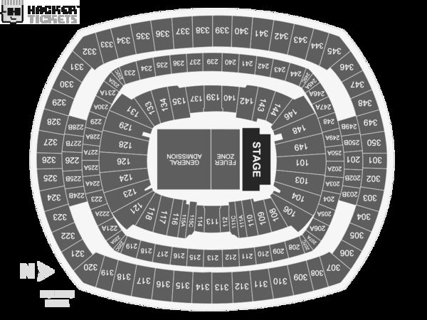 Rammstein - North America Stadium Tour seating chart