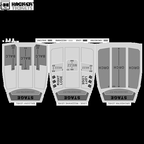 Rent seating chart