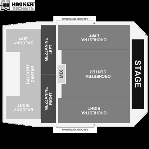 The Musical Box seating chart