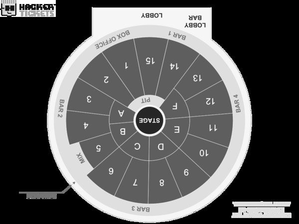 The O'Jays seating chart