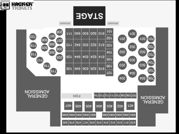 Through The Years seating chart