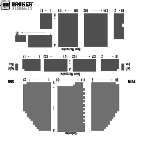 West Side Story seating chart