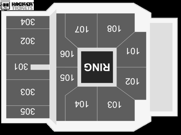 WWE Presents NXT Live! seating chart