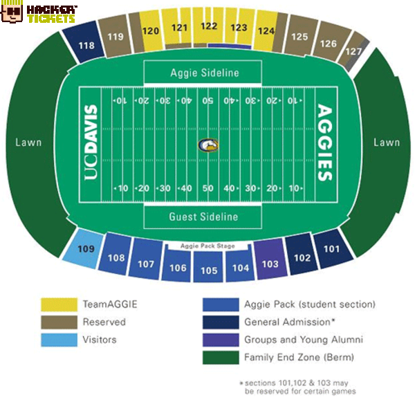 Aggie Stadium-CA seating chart