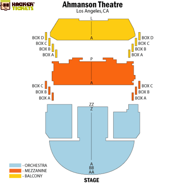 Ahmanson Seating Chart View Elcho Table