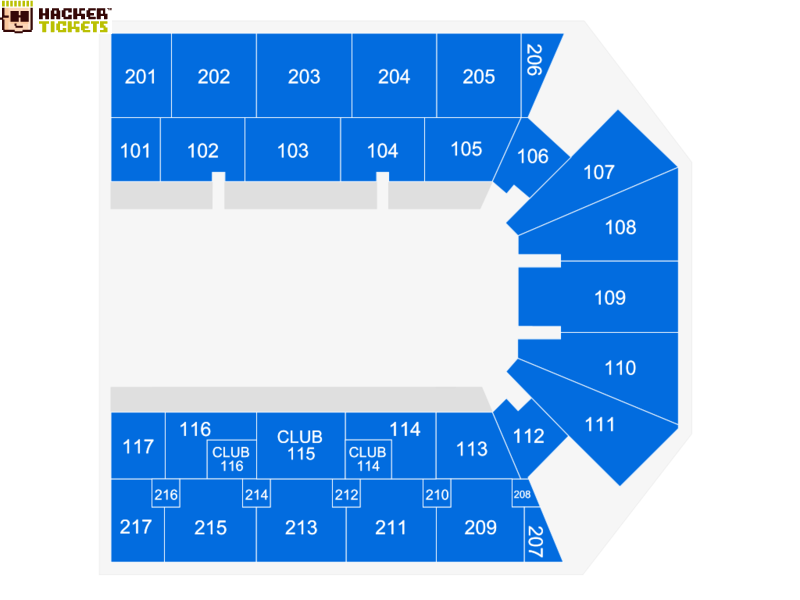 American Bank Center Arena seating chart