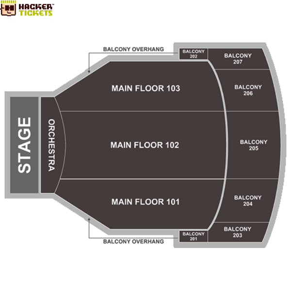 Arcada Theatre seating chart