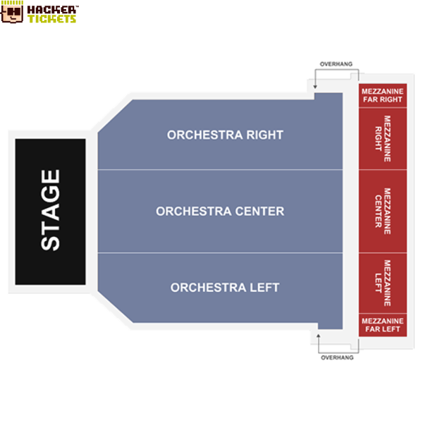 Arlington Theatre seating chart
