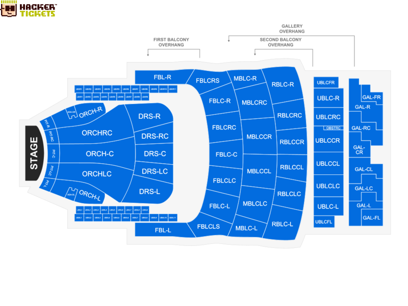 Auditorium Theatre seating chart