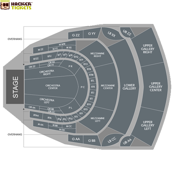 Bass Performance Hall seating chart