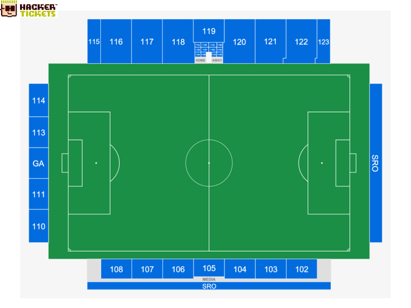 BOLD STADIUM seating chart