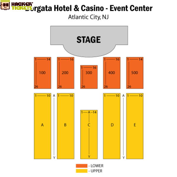 Borgata Event Center seating chart