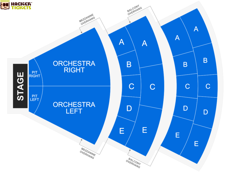 Braden Auditorium seating chart