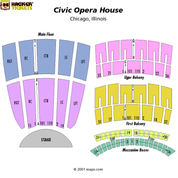 Civic Opera House seating chart