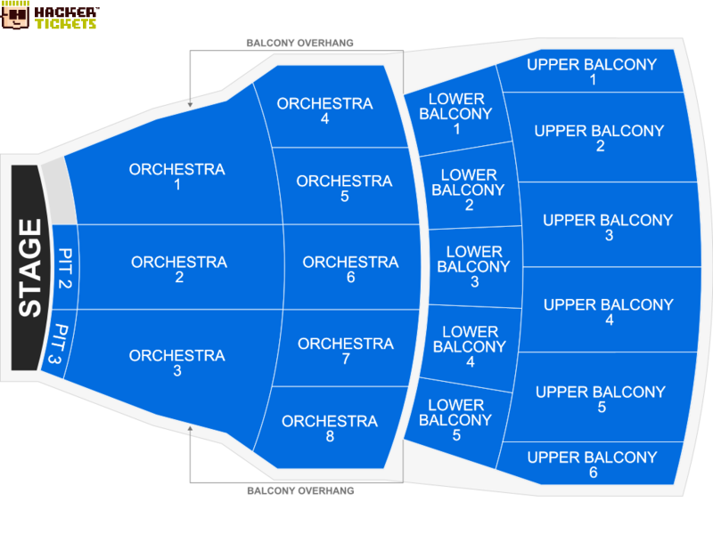 Coronado Performing Arts Center seating chart