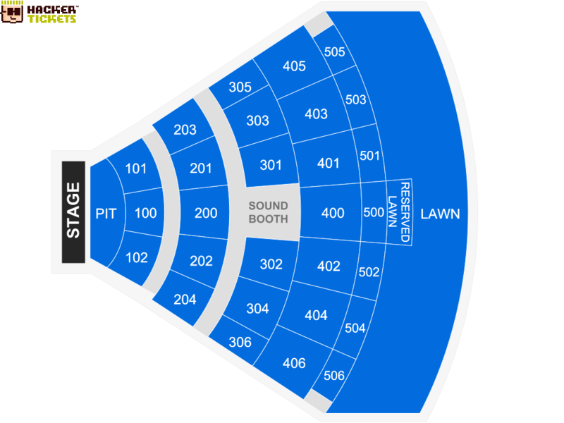 Darien Lake Amphitheater seating chart