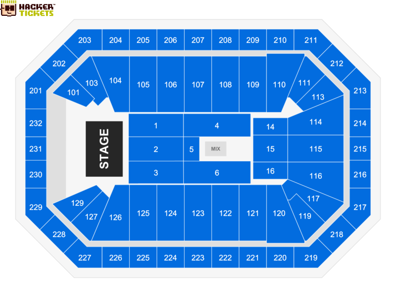 Dickies Arena seating chart