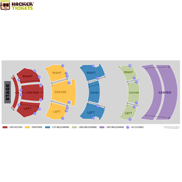 Dolby Theatre seating chart