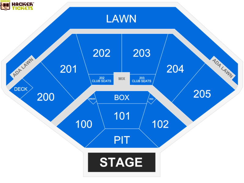 Dos Equis Pavilion seating chart