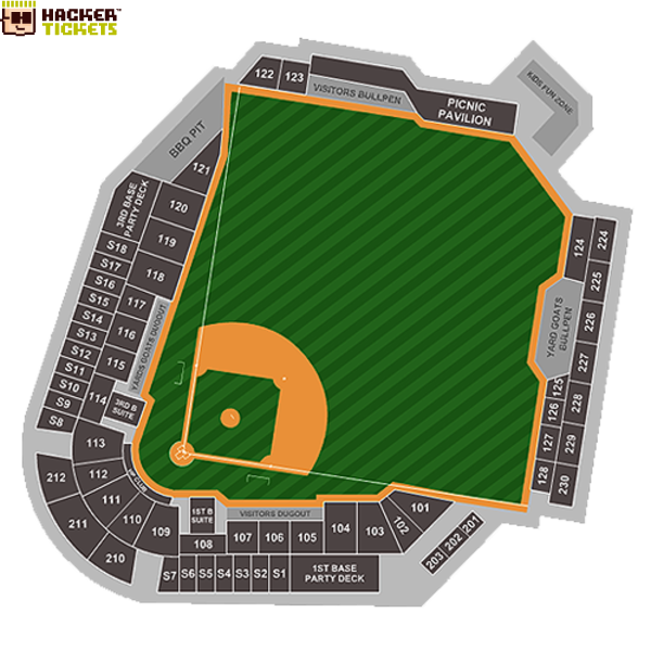 Dunkin Donuts Park seating chart