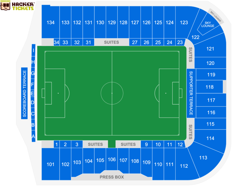 Earthquakes Stadium seating chart