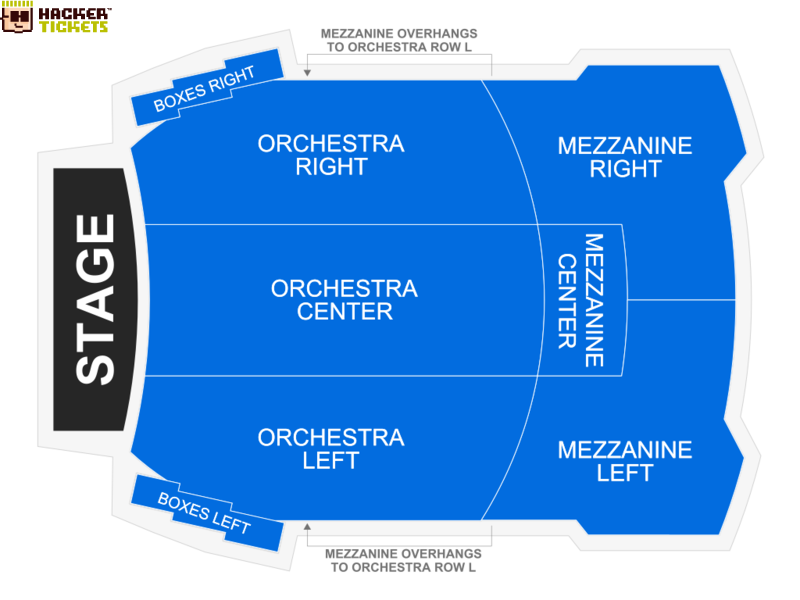 Eugene O'Neill Theatre seating chart