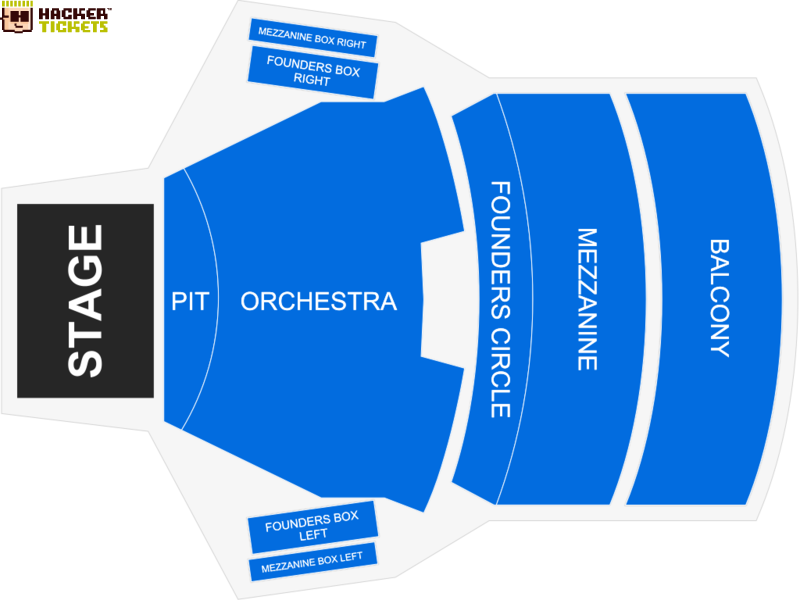 Fred Kavli Theatre- B of A Performing Arts Center,Thousand Oaks seating chart