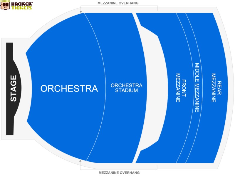 Gershwin Theatre seating chart