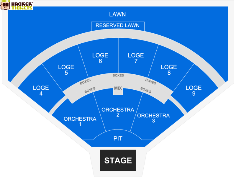 Detailed Seating Chart San Manuel Amphitheater