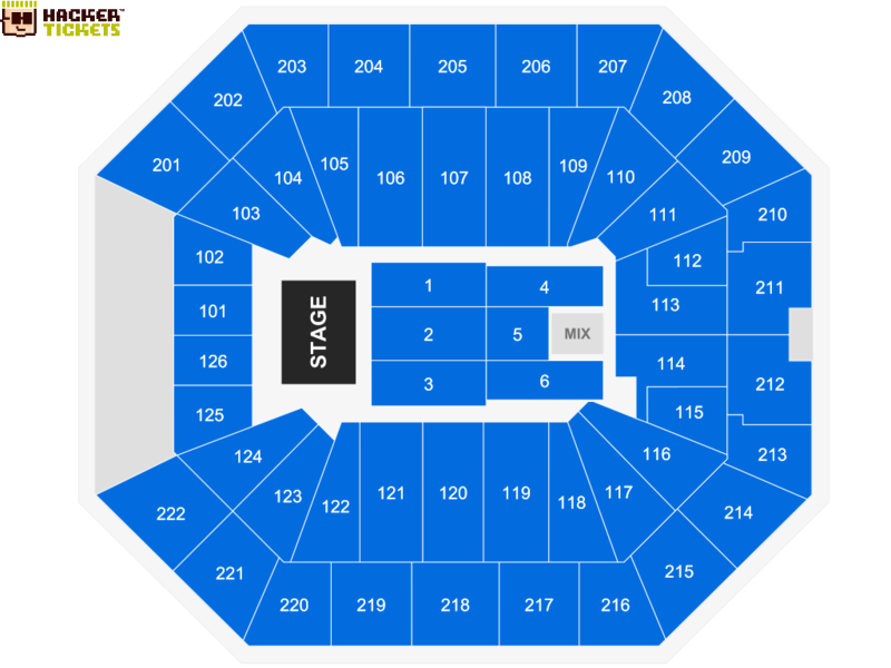 Golden 1 Center seating chart